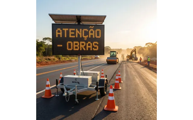 PMV para obra rodoviária