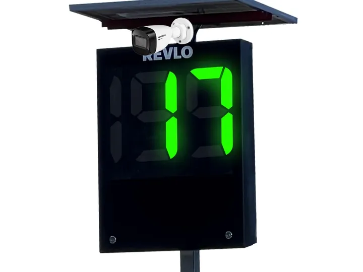 Lombada eletrônica com painel solar próprio
